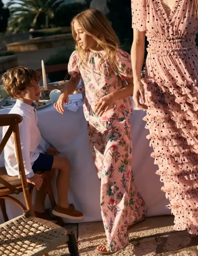 Occasion Pants Pink Floral Occasion Pants Pink Floral