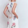 Occasion Short Linen Dress White Embroidery Occasion Short Linen Dress White Embroidery