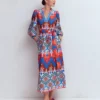 Octavia Cotton Dress Multi Ikat Dream Octavia Cotton Dress Multi Ikat Dream