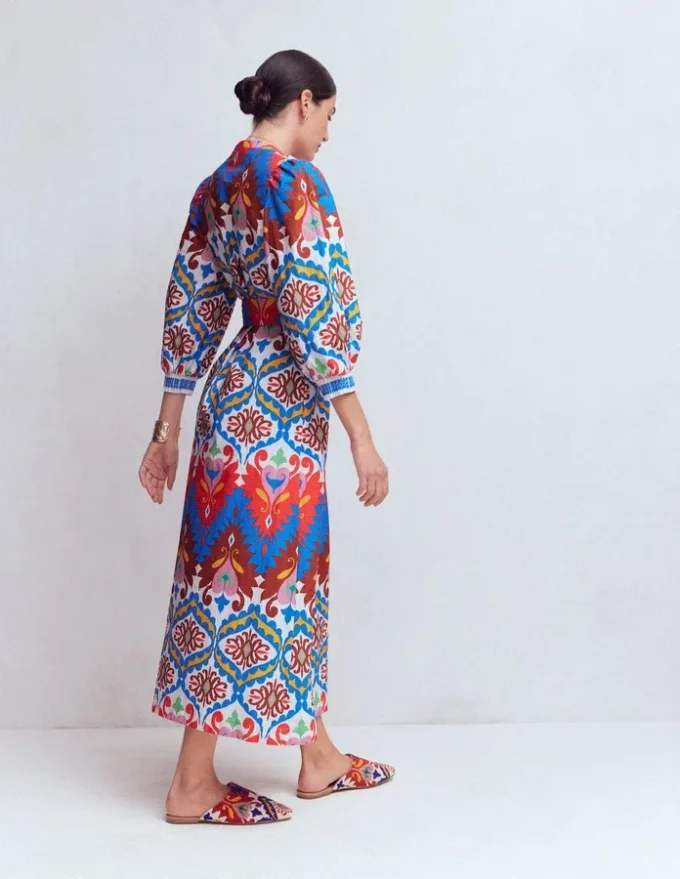 Octavia Cotton Dress Multi Ikat Dream Octavia Cotton Dress Multi Ikat Dream