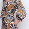 Octavia Cotton Dress Navy Euphoric Gardens Octavia Cotton Dress Navy Euphoric Gardens