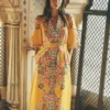 Octavia Linen Blend Dress Yellow Blossom Elegance Octavia Linen Blend Dress Yellow Blossom Elegance