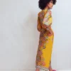 Octavia Linen Blend Dress Yellow Blossom Elegance Octavia Linen Blend Dress Yellow Blossom Elegance