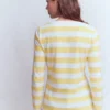 Olivia Long Sleeve Breton Dusky Citron and Ivory Stripe Olivia Long Sleeve Breton Dusky Citron and Ivory Stripe