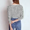 Olivia Long Sleeve Breton Ivory, Black Olivia Long Sleeve Breton Ivory, Black