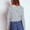 Olivia Long Sleeve Breton Ivory, Navy Olivia Long Sleeve Breton Ivory, Navy