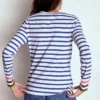 Olivia Long Sleeve Breton Kingfisher Blue, Multi Cuff Olivia Long Sleeve Breton Kingfisher Blue, Multi Cuff