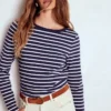 Olivia Long Sleeve Breton Navy, Ivory Olivia Long Sleeve Breton Navy, Ivory