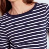 Olivia Long Sleeve Breton Navy, Ivory Olivia Long Sleeve Breton Navy, Ivory