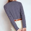 Olivia Long Sleeve Breton Navy, Ivory Olivia Long Sleeve Breton Navy, Ivory