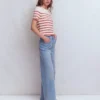 Olivia Short Sleeve Breton Earth Red, Ivory Stripe Olivia Short Sleeve Breton Earth Red, Ivory Stripe