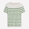 Olivia Short Sleeve Breton Fairway and Ivory Stripe Olivia Short Sleeve Breton Fairway and Ivory Stripe