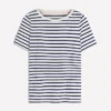 Olivia Short Sleeve Breton Ivory, Navy Olivia Short Sleeve Breton Ivory, Navy