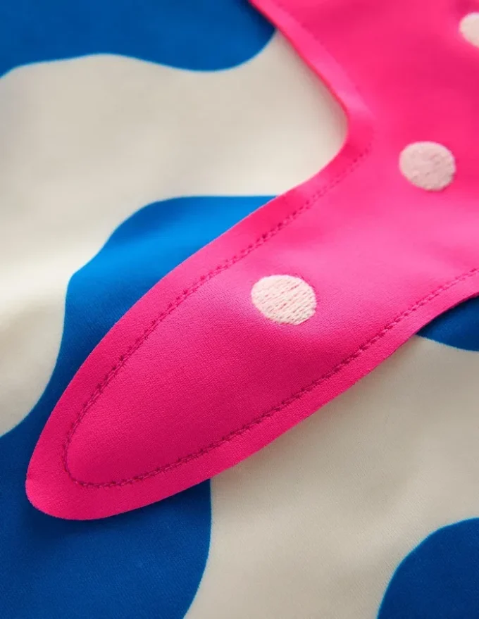 One Shoulder Appliqué Swimsuit Kingfisher Blue Wave Starfish One Shoulder Appliqué Swimsuit Kingfisher Blue Wave Starfish