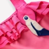 One Shoulder Appliqué Swimsuit Sorbet Pink Flamingo One Shoulder Appliqué Swimsuit Sorbet Pink Flamingo