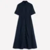 Ora Linen Blend Shirt Dress Navy Ora Linen Blend Shirt Dress Navy