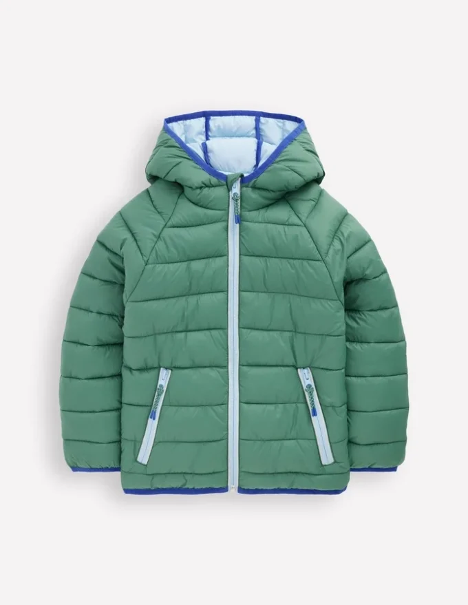 Pack-away Padded Jacket Green and Blue Pack-away Padded Jacket Green and Blue