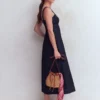 Panelled Bodice Denim Dress Indigo Panelled Bodice Denim Dress Indigo