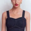 Panelled Bodice Denim Dress Indigo Panelled Bodice Denim Dress Indigo