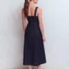 Panelled Bodice Denim Dress Indigo Panelled Bodice Denim Dress Indigo