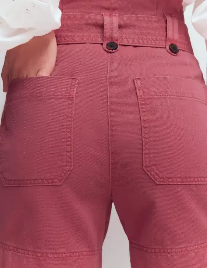 Paperbag Linen Belted Shorts Cherry Blush Paperbag Linen Belted Shorts Cherry Blush