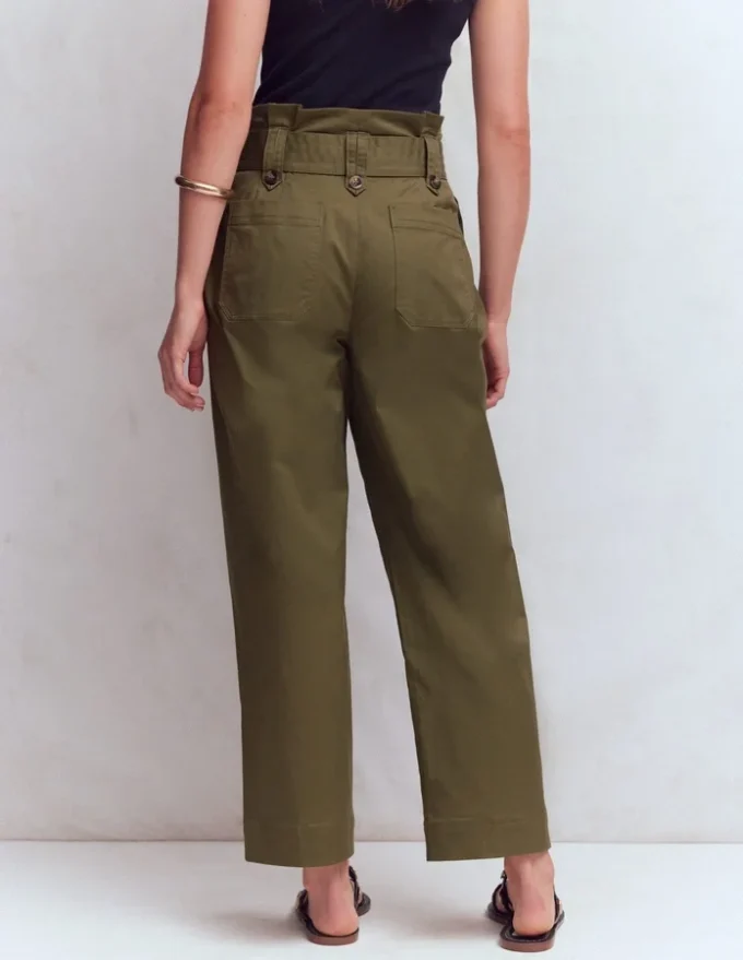 Paperbag Waist Trousers Woodland Green Paperbag Waist Trousers Woodland Green