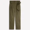 Paperbag Waist Trousers Woodland Green Paperbag Waist Trousers Woodland Green