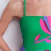 Paros Bandeau Swimsuit Green Tambourine,Daisy Cascade Paros Bandeau Swimsuit Green Tambourine,Daisy Cascade