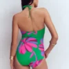 Paros Bandeau Swimsuit Green Tambourine,Daisy Cascade Paros Bandeau Swimsuit Green Tambourine,Daisy Cascade