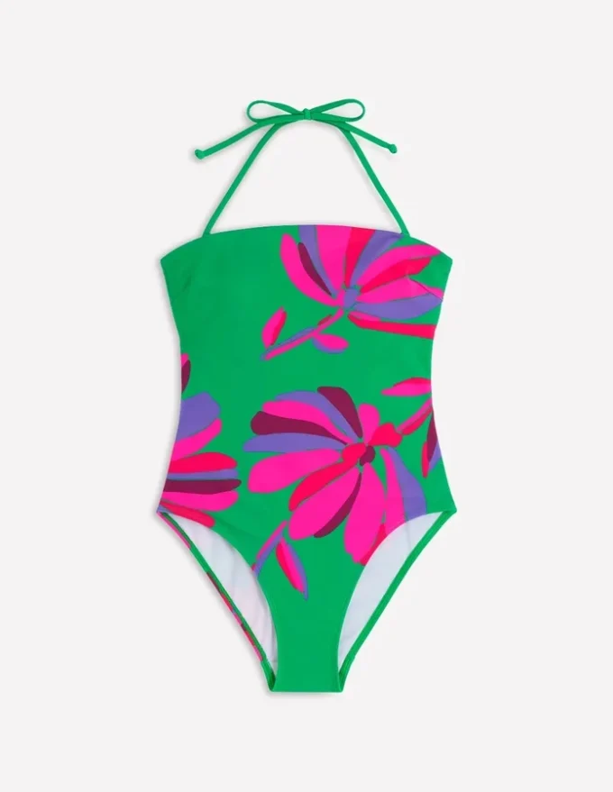 Paros Bandeau Swimsuit Green Tambourine,Daisy Cascade Paros Bandeau Swimsuit Green Tambourine,Daisy Cascade