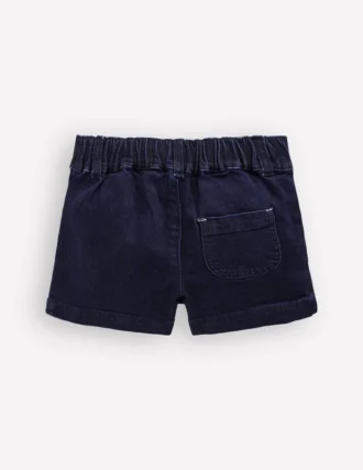Patch Pocket Shorts Dark Wash Denim