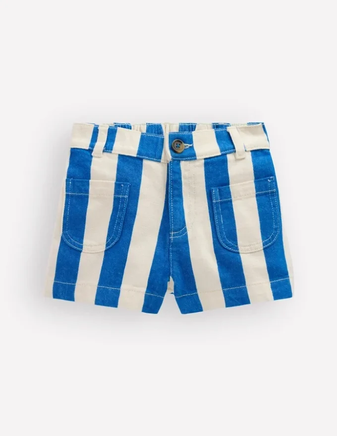 Patch Pocket Shorts Kingfisher Blue/ Ivory Patch Pocket Shorts Kingfisher Blue/ Ivory