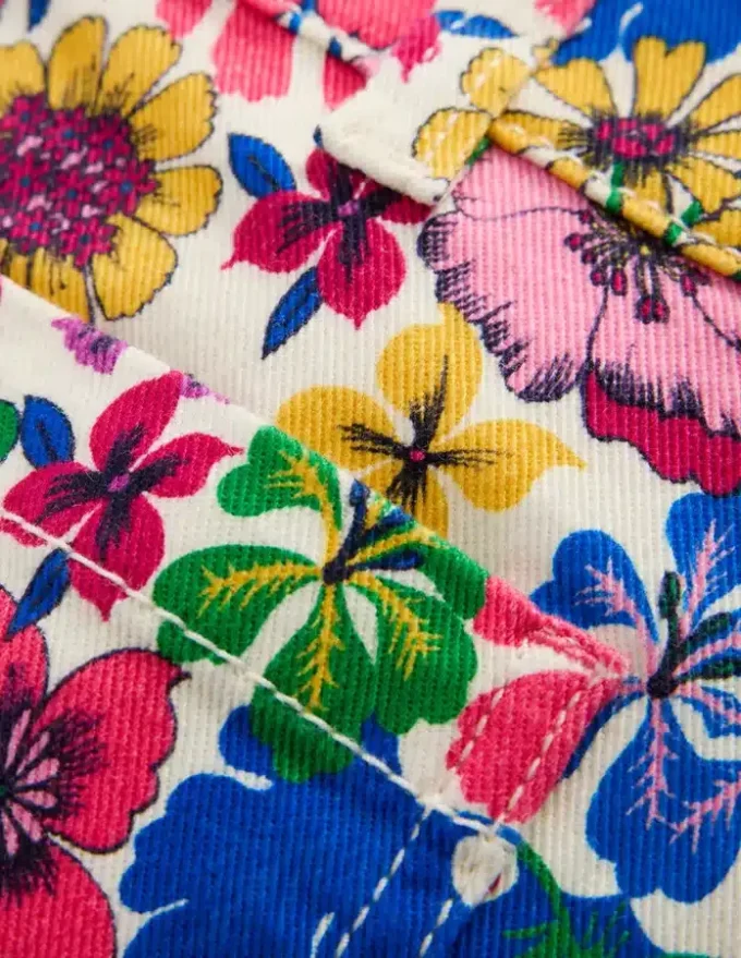 Patch Pocket Shorts Multi Rainbow Floral Patch Pocket Shorts Multi Rainbow Floral