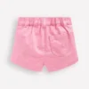 Patch Pocket Shorts Pink Embroidered Denim Patch Pocket Shorts Pink Embroidered Denim