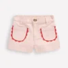 Patch Pocket Shorts Pink Ticking Stripe Patch Pocket Shorts Pink Ticking Stripe