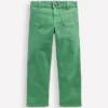 Patch Pocket Straight Jeans Green Patch Pocket Straight Jeans Green