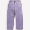 Patch Pocket Straight Jeans Parma Violet Purple
