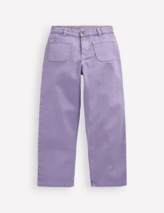 Patch Pocket Straight Jeans Parma Violet Purple