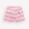 Patch Pocket Towelling short Spring Blossom Pink Stripe Patch Pocket Towelling short Spring Blossom Pink Stripe