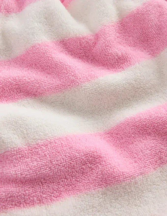 Patch Pocket Towelling short Spring Blossom Pink Stripe Patch Pocket Towelling short Spring Blossom Pink Stripe
