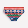 Patterned Bikini Bottoms Multi Sea Shell Stripe