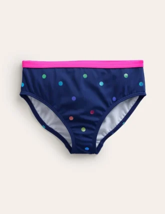 Patterned Bikini Bottoms Rainbow Foil Confetti Spot