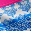 Patterned Swim Shorts Azure Blue Woodblock Patterned Swim Shorts Azure Blue Woodblock
