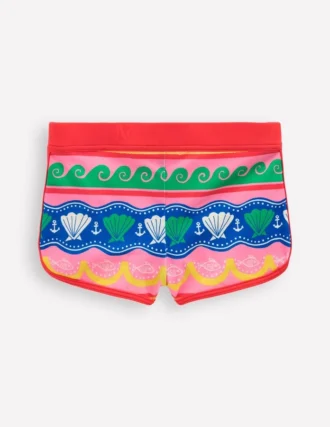 Patterned Swim Shorts Multi Sea Shell Stripe
