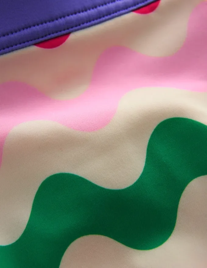 Patterned Swim Shorts Multi Wave Patterned Swim Shorts Multi Wave