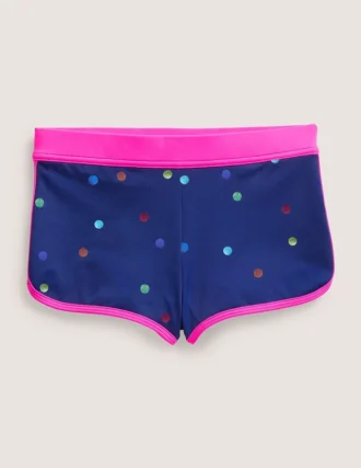 Patterned Swim Shorts Rainbow Foil Confetti Spot