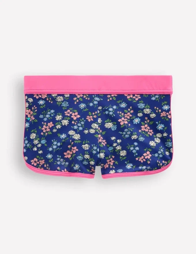 Patterned Swim Shorts Sapphire Blue Meadow Floral Patterned Swim Shorts Sapphire Blue Meadow Floral