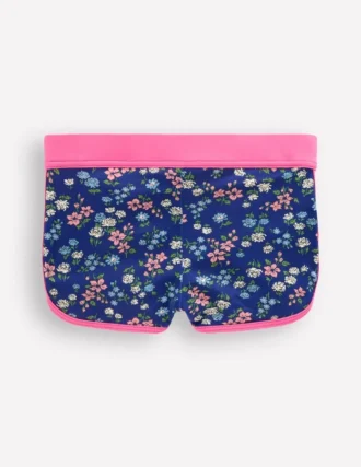 Patterned Swim Shorts Sapphire Blue Meadow Floral