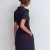 Patti Short Jersey Shirt Dress Navy Patti Short Jersey Shirt Dress Navy