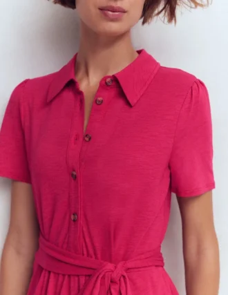 Patti Short Jersey Shirt Dress Sweet Cherry